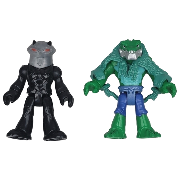Imaginext DC Super Friends Super Villains Black Manta & Killer Croc Figures - Picture 2 of 7